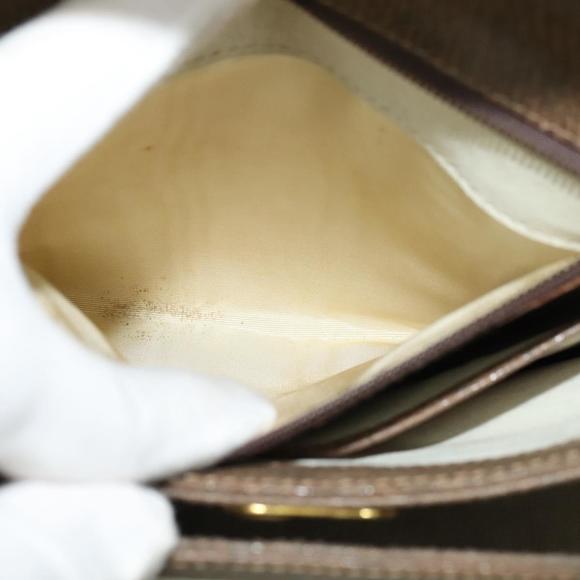 GUCCI Shoulder Bag Leather Brown Gold Auth 126290 - Picture 11 of 16